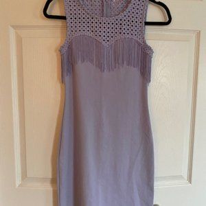 Dillards - Gianni Bini Light Purple Fringe Dress